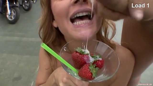 Nasty Milf Likes Her Strawberries With Cream